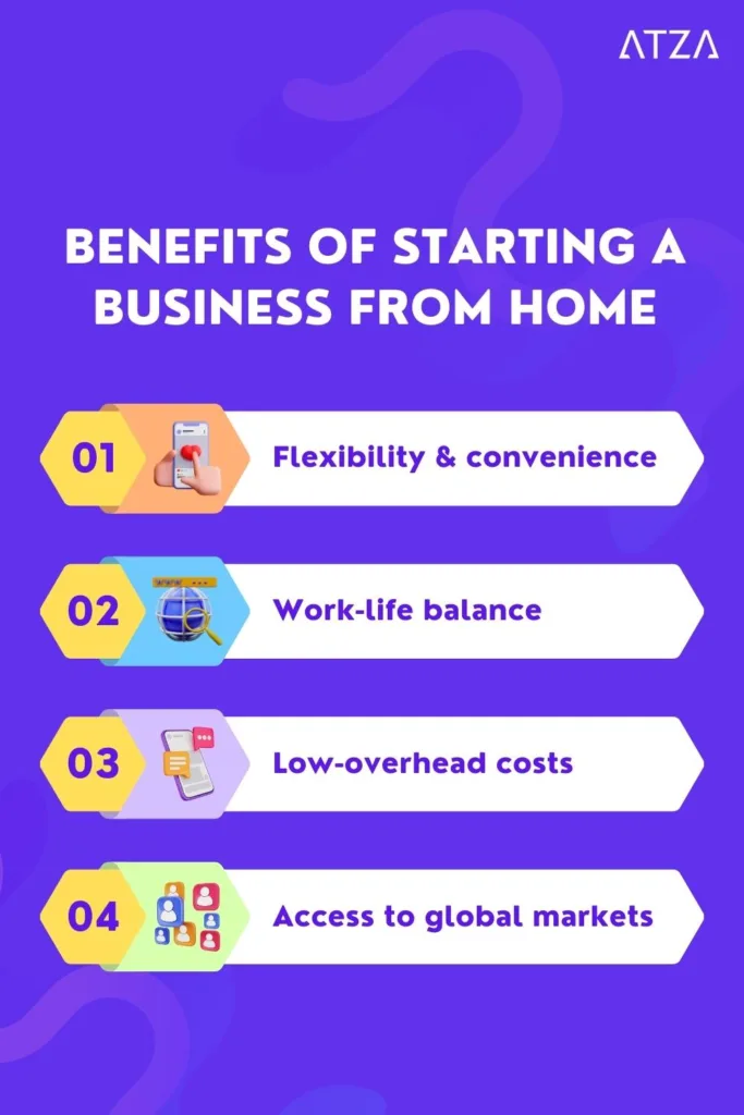 Benefits of starting a business from home